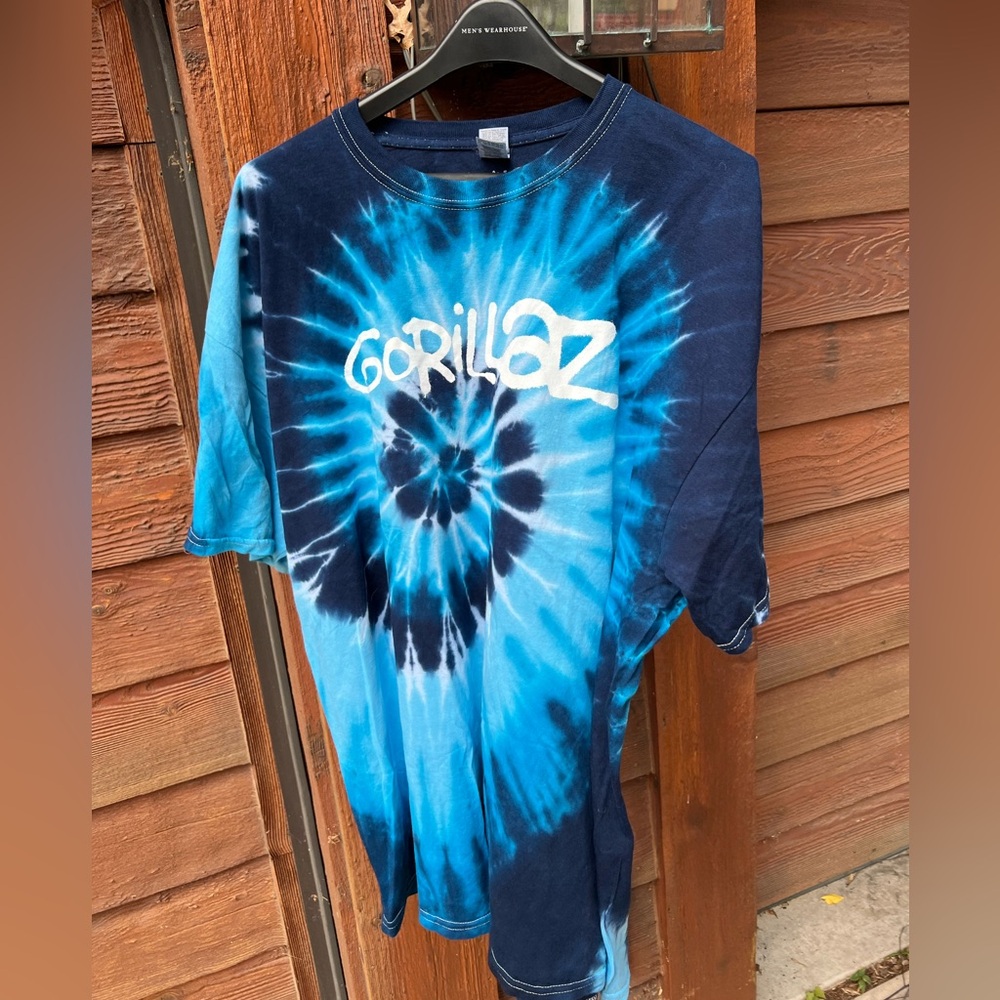 Gorillaz Y2K Grunge Retro Tie Dye Band Tee | Size XXL